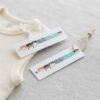 custom cartoon style clothing paper hang tag