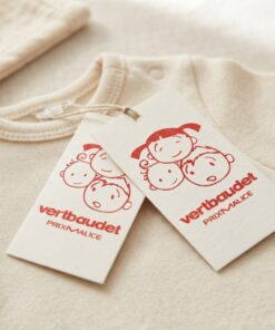 Cartoon style clothing paper tags for kids wear