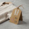 Eco-friendly brown kraft paper tags for boutique