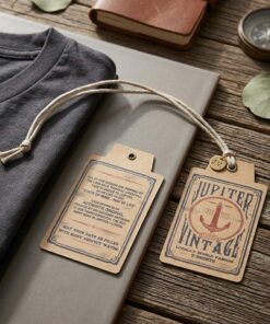 heavy duty brown paper hang tag for apparel