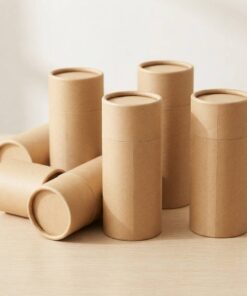 Custom Paper Tube Packaging Boxes for Cosmetics and Essential Oils