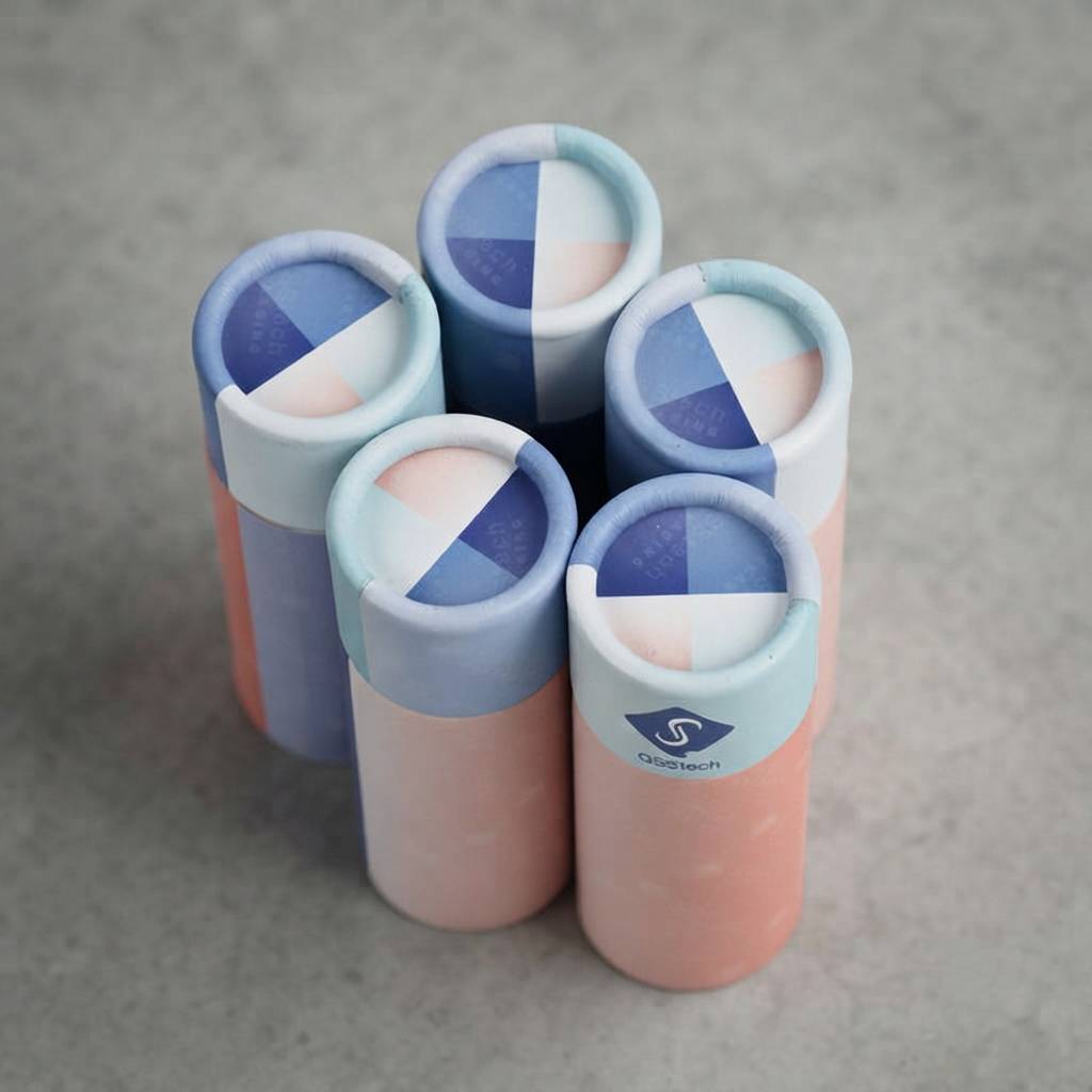 Wholesale custom cosmetic paper tube containers Wholesale custom cosmetic paper tube containers