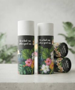 Stylish Black Base Cylindrical Paper Box Wholesale