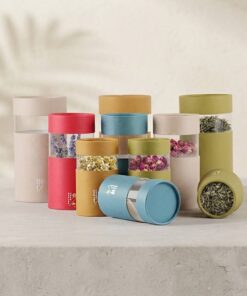Custom Multi-Color Cylindrical Dried Fruit Snack Paper Tube