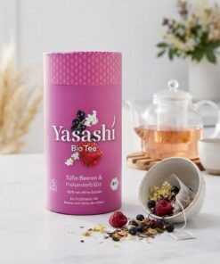 Custom Herbal Tea Cylindrical Paper Canister Packaging