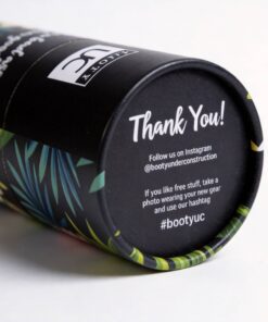 Tropical Floral Print Cylindrical Paper Canister Packaging