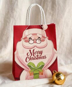 Custom Printed Paper Bag For Christmas Gift Packaging