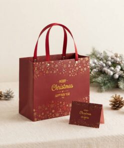 Custom Pattern Wholesale Christmas Paper Gift Bags
