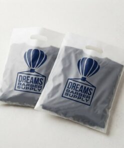 Commercial Printed Moisture-Proof Translucent Plastic Handle Packaging Bag
