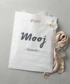 Custom Logo White Plastic Clothing Shopping Bags