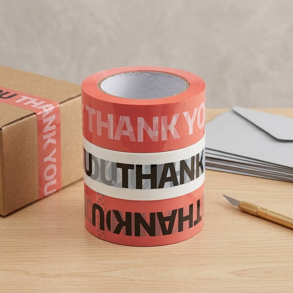 Custom thank you slogan carton sealing tape wholesale Custom thank you slogan carton sealing tape wholesale