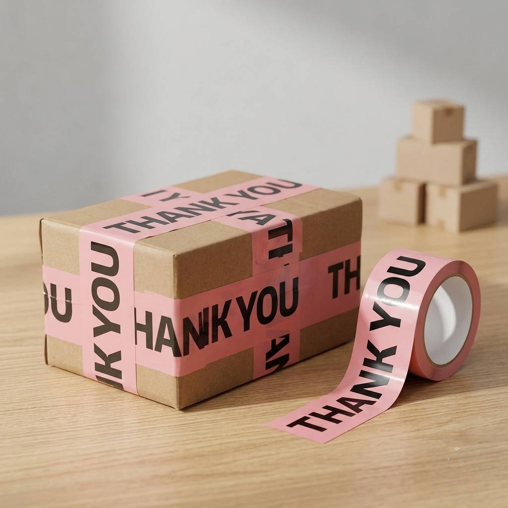 Boutique and courier packaging thank you tape bulk Boutique and courier packaging thank you tape bulk