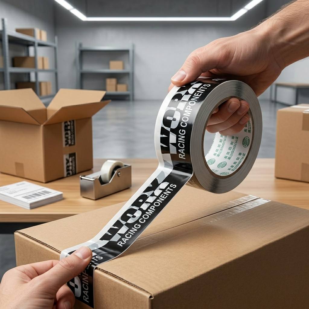 Personalized black logo adhesive tape for business Personalized black logo adhesive tape for business