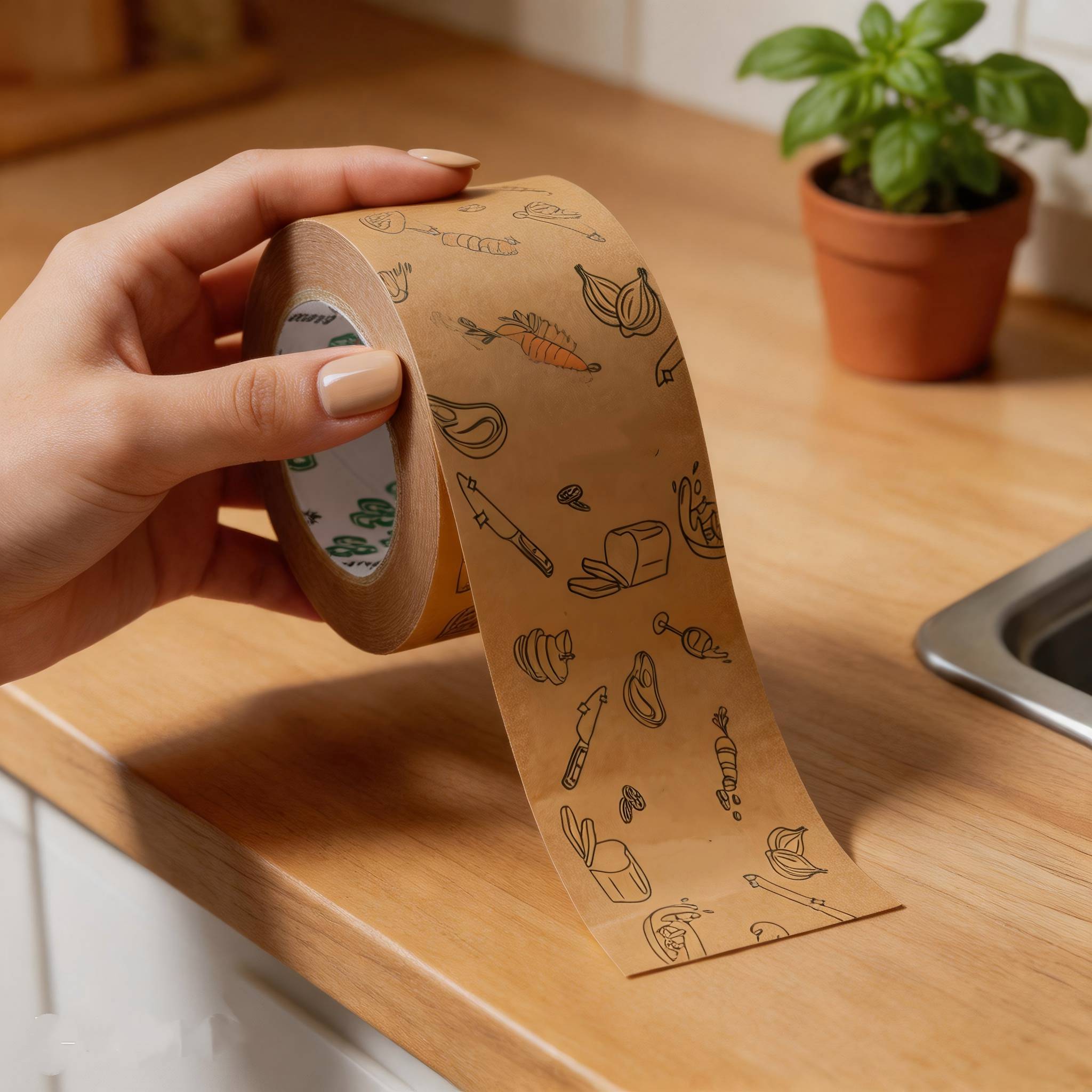 Vintage style paper packaging tape wholesale custom Vintage style paper packaging tape wholesale custom