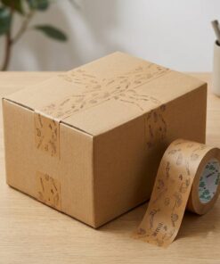 Biodegradable kraft paper tape with logo supply