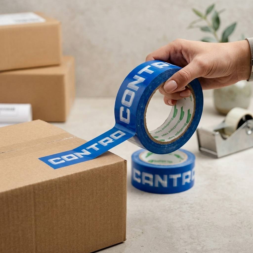 Custom printed blue shipping tape wholesale Custom printed blue shipping tape wholesale