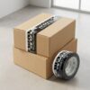 Custom printed black shipping tape wholesale