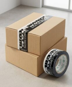 Custom printed black shipping tape wholesale
