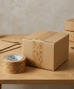 Custom printed kraft paper shipping tape wholesale