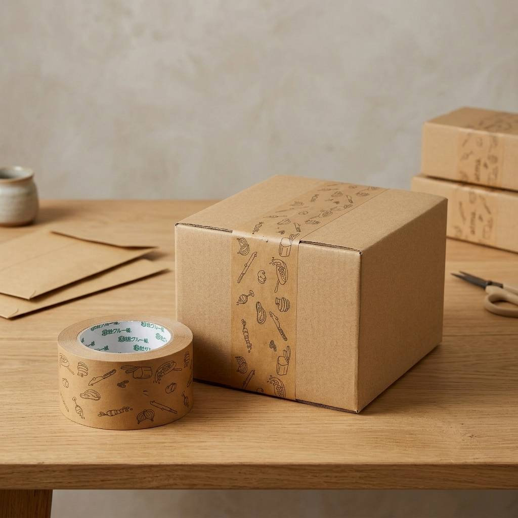 Custom printed kraft paper shipping tape wholesale Custom printed kraft paper shipping tape wholesale