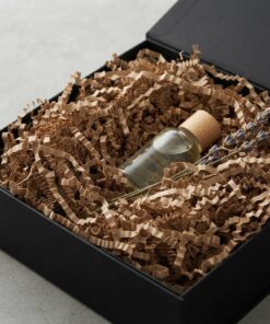 Recyclable dust free kraft paper raffia for glass bottle protection