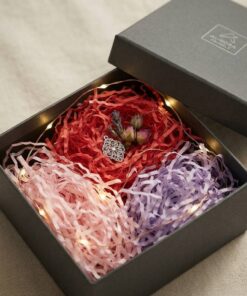 custom multi-color crinkle paper filler for cosmetics box