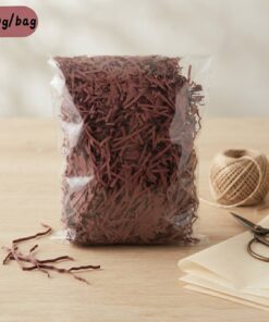 Bulk dark red crinkle shred filler for luxury packaging