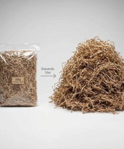 Natural kraft crinkle cut shredded paper for gift box filling