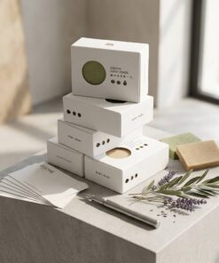 Custom Eco-Friendly White Cardboard Soap Boxes