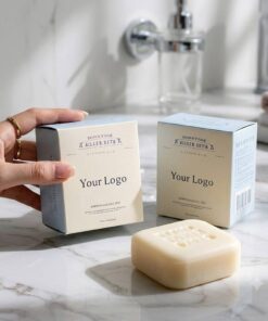 Custom logo printed cardboard soap box