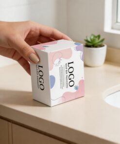 Custom logo foldable soap paper packaging box wholesale