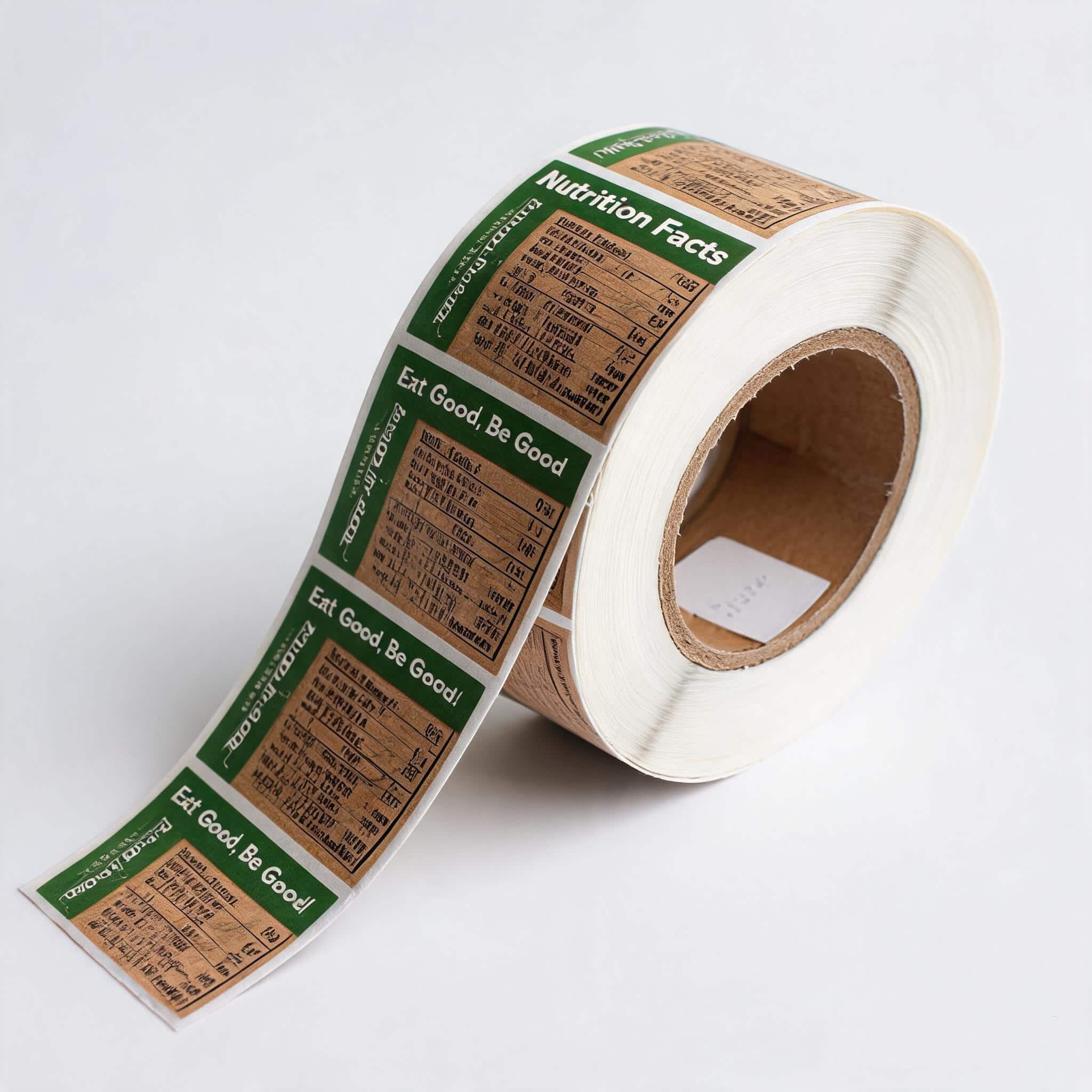 Eco-friendly custom slogan printed roll labels Eco-friendly custom slogan printed roll labels