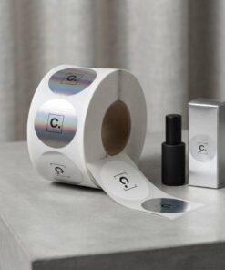 Eco-friendly custom silver foil sticker sheets