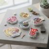 Anime game characters creative illustration stickers custom
