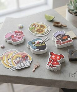 Anime game characters creative illustration stickers custom