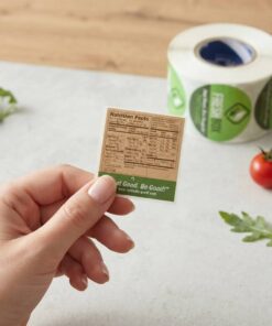 Wholesale fresh meal box brand logo roll labels