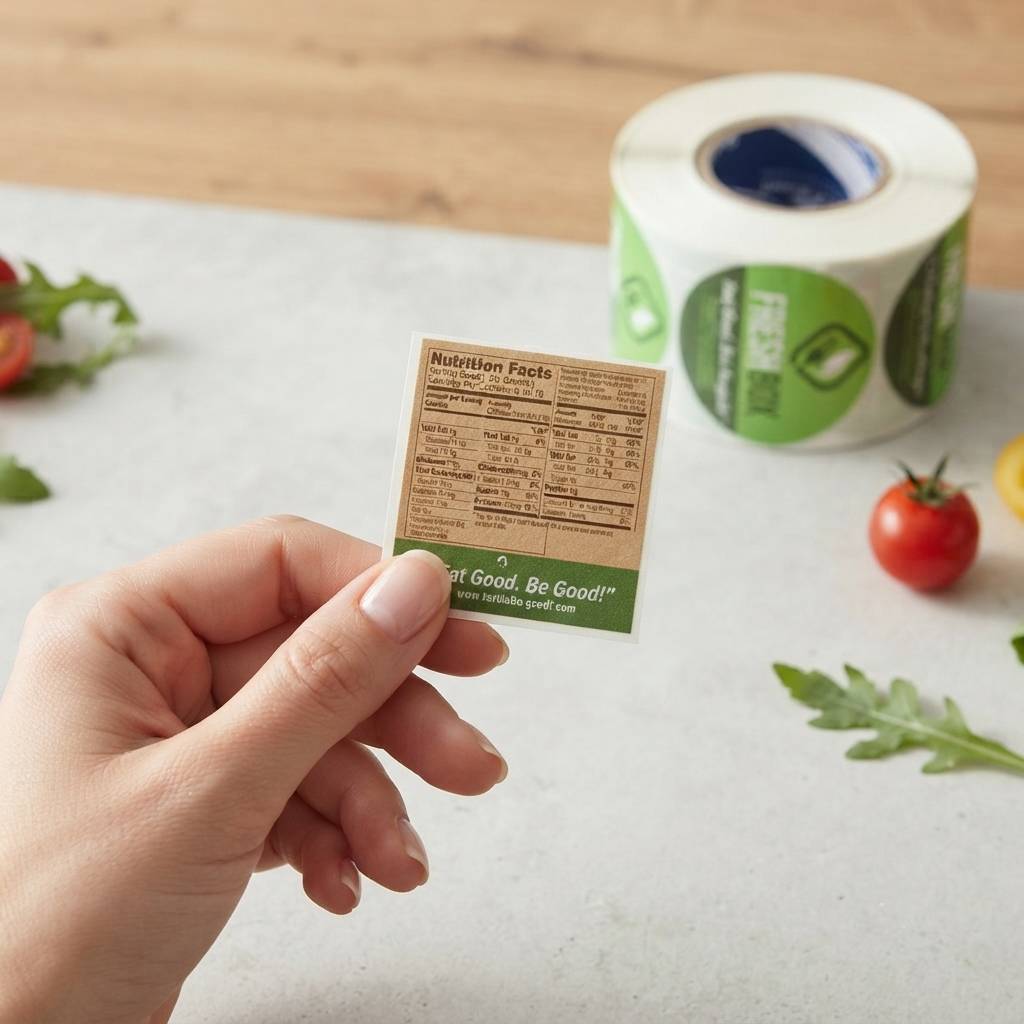 Wholesale fresh meal box brand logo roll labels Wholesale fresh meal box brand logo roll labels