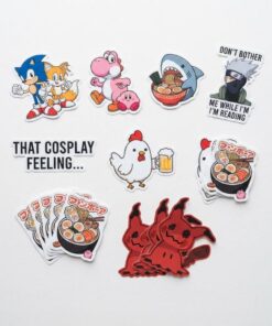 PVC adhesive stickers for notebook and journal decoration