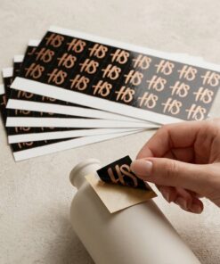 Wholesale fashion brand letter printed labels