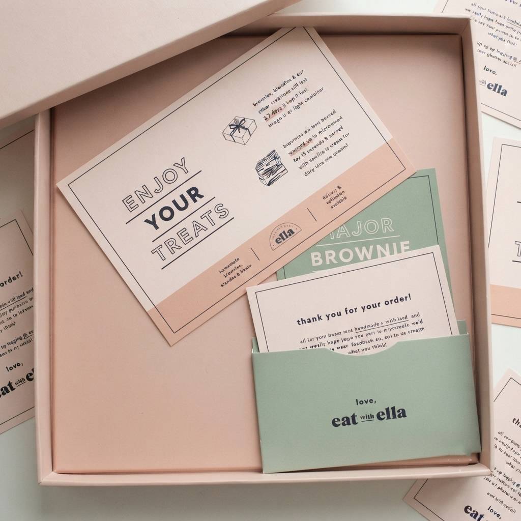 Eco-friendly food brand promotional Thank You notes Eco-friendly food brand promotional Thank You notes