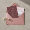 European style wedding invitation and thank you cards bulk order