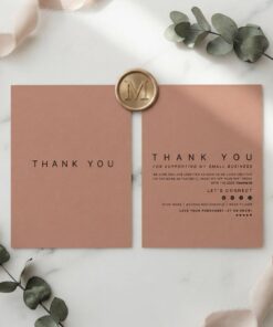 Bespoke neutral tone support small business note cards