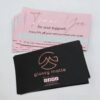Personalized pink and black cardboard insert cards wholesale