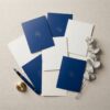 Custom foil stamped luxury paper thank you cards