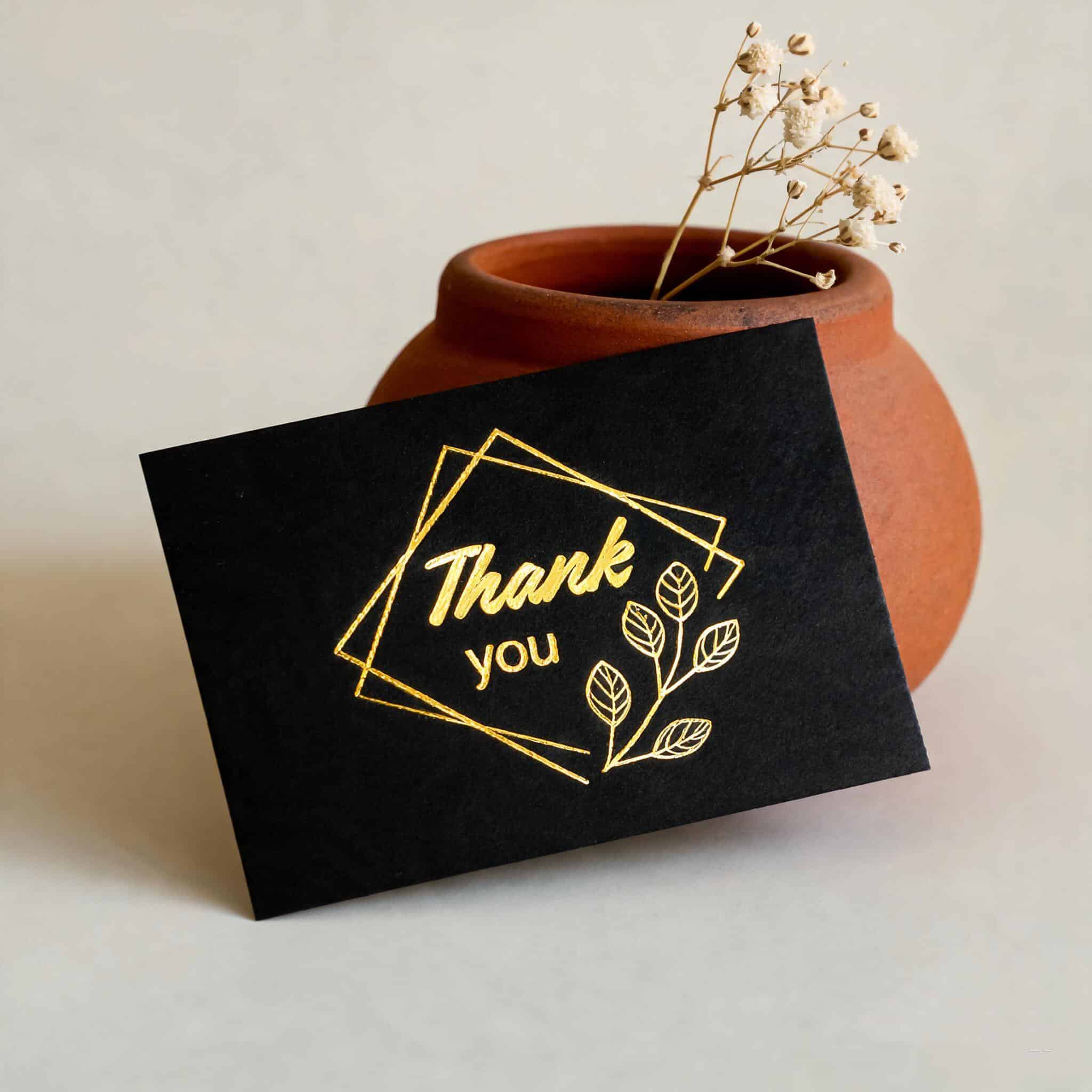 Personalized hot foil stamped luxury greeting and Thank You Cards Personalized hot foil stamped luxury greeting and Thank You Cards