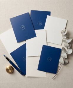 Custom foil stamped luxury paper thank you cards