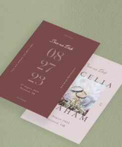 Custom wedding thank you card with wax seal wholesale