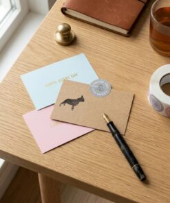 Custom printed eco-friendly kraft paper thank you cards