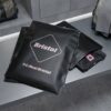 Eco-friendly black frosted polyethylene slider bags