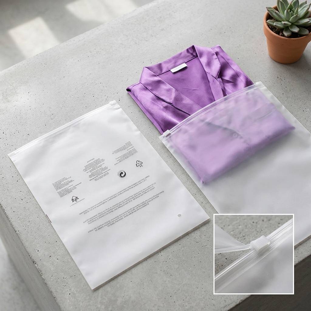 Translucent Frosted EVA/PE Clothing Storage Sealing Bags Translucent Frosted EVA/PE Clothing Storage Sealing Bags